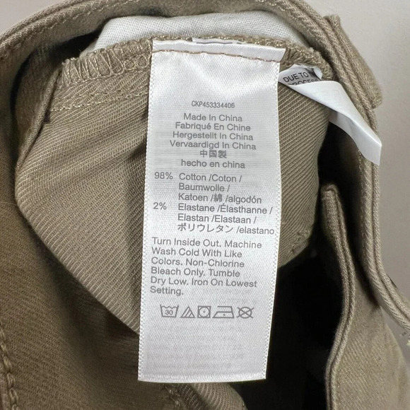 Madewell Classic Straight Cargo Pants Womens Size 28 Brown Chino Utility Minimal - Picture 11 of 12